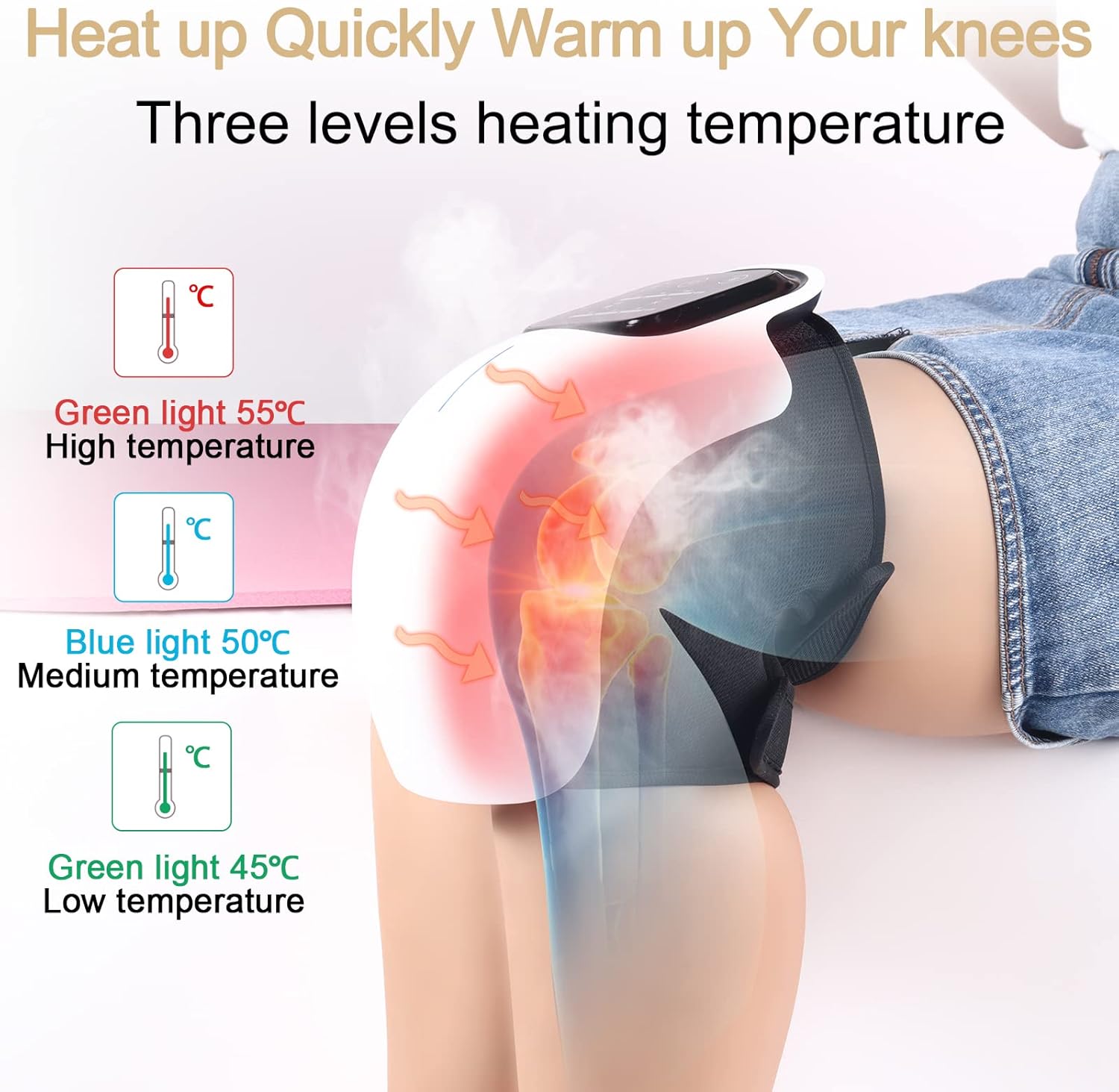 Premium knee massager